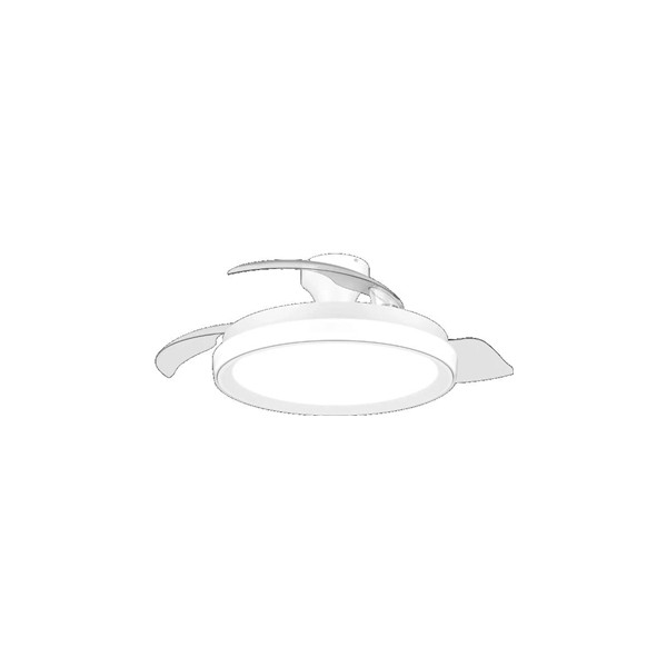 Philips ventilador techo luz bilss106c 28+35w bl b